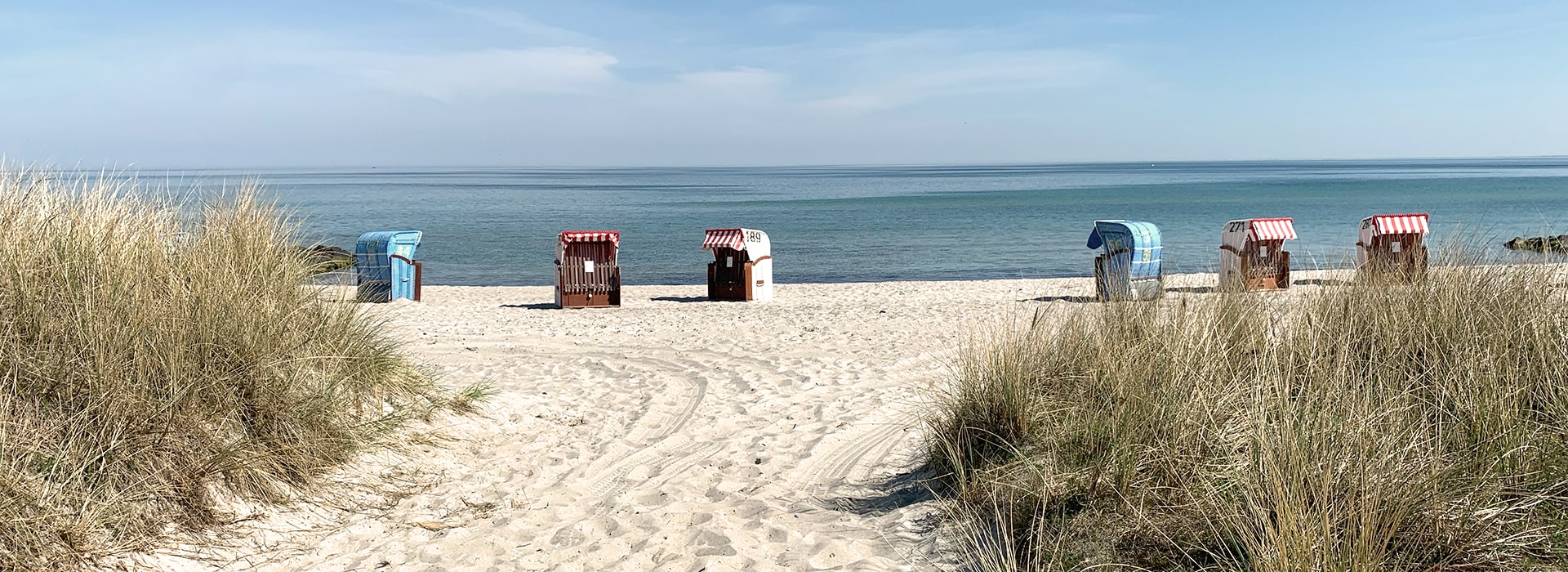 Blick auf die Ostsee von Hohwacht - Restaurant DÜNE EINS in Hohwacht